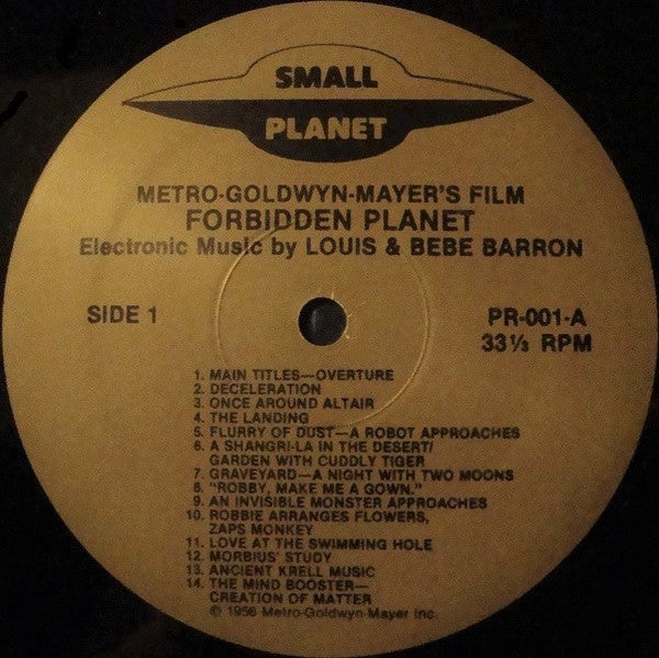 Louis And Bebe Barron : Forbidden Planet (LP, Album, RE)