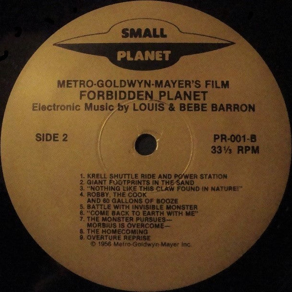 Louis And Bebe Barron : Forbidden Planet (LP, Album, RE)