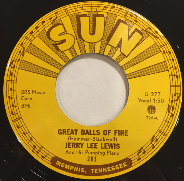 Jerry Lee Lewis And His Pumping Piano* : Great Balls Of Fire (7", Single, RE)
