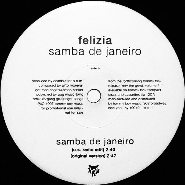 Felizia : Samba De Janeiro (12", Promo)