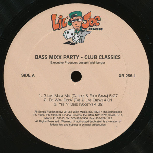 Various : Bass Mixx Party Club Classics (2xLP, Comp)