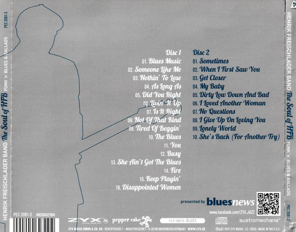 Henrik Freischlader Band : The Soul Of HFB - Funk 'N' Blues & Ballads (2xCD, Album, Comp)