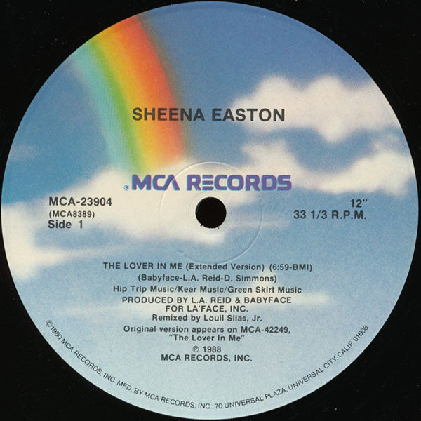 Sheena Easton : The Lover In Me (12", Single, Pin)