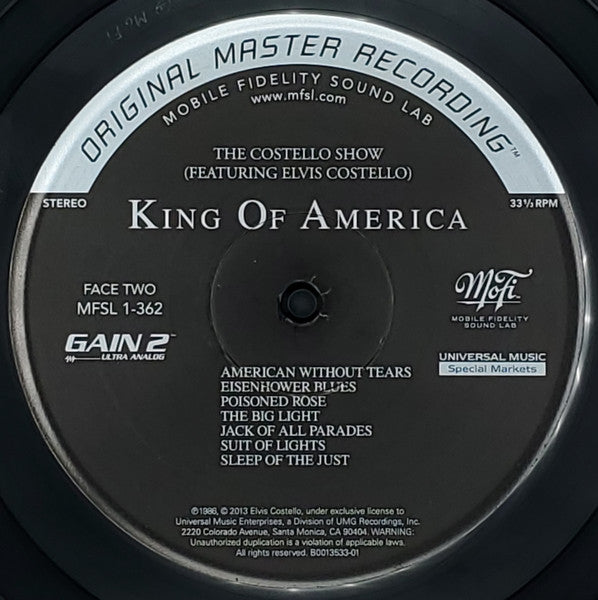 The Costello Show Featuring Elvis Costello : King Of America (LP, Album, Ltd, Num, RE, RM, Gat)