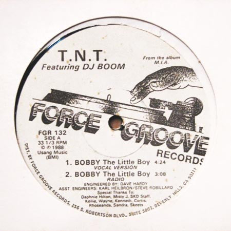 T.N.T. (11) Featuring DJ Boom (5) : Bobby (The Little Boy) (12")