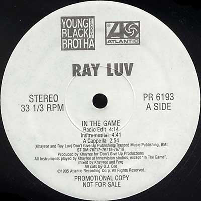 Ray Luv : In The Game (12", Promo)