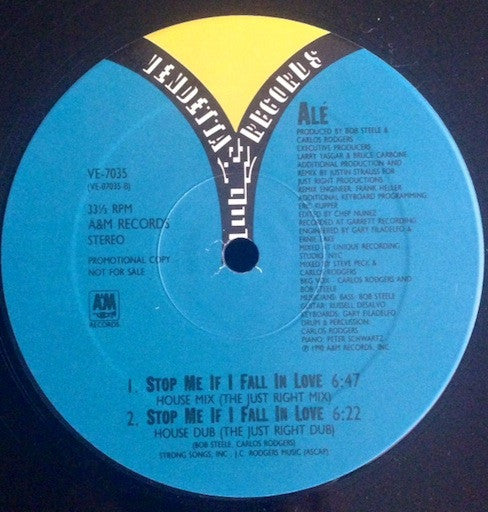 Alé : Stop Me If I Fall In Love (12", Promo)