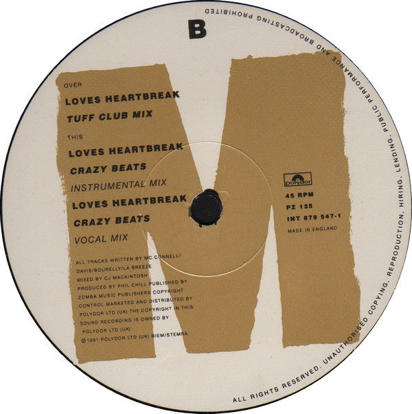 Lisa M (3) : Loves Heartbreak (12", Single)