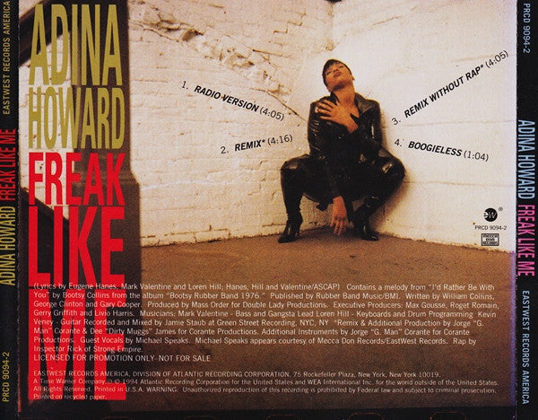 Adina Howard : Freak Like Me (CD, Promo)