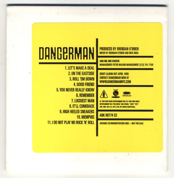Dangerman : Dangerman (CD, Album, Promo)