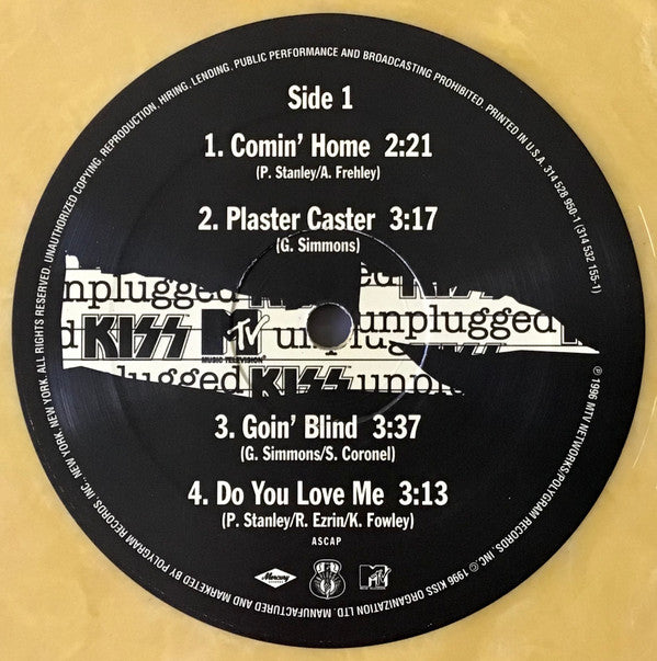 Kiss : MTV Unplugged (2xLP, Album, Ltd, Yel)