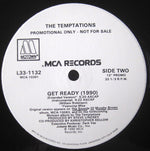 The Temptations : Get Ready (1990) (12", Single, Promo)