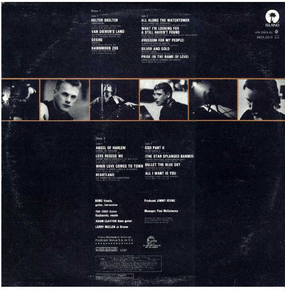 U2 : Rattle And Hum (2xLP, Album, RE)