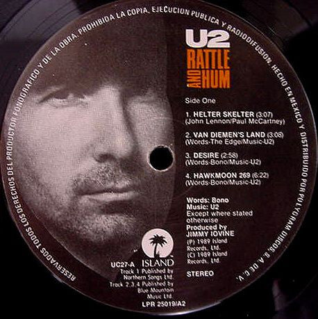 U2 : Rattle And Hum (2xLP, Album, RE)