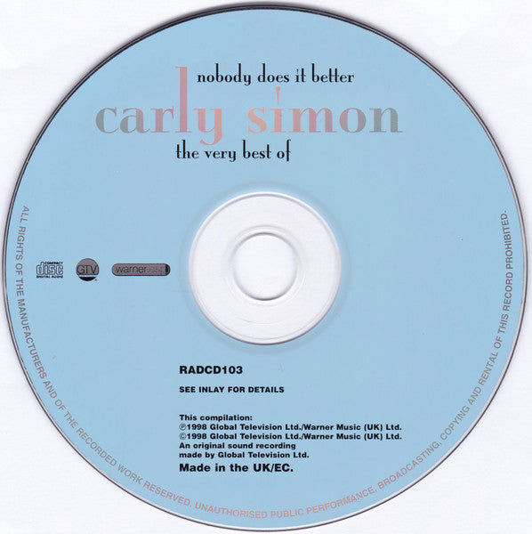 Carly Simon : Nobody Does It Better - The Very Best Of (CD, Comp)