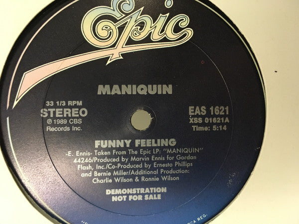 Maniquin : Funny Feeling (12", Promo)