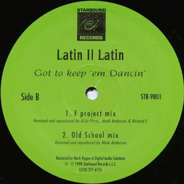 Latin II Latin : Got To Keep 'Em Dancin' (12")