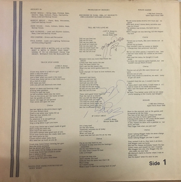Hickory (2) : Truck Stop Annie (LP, Album)