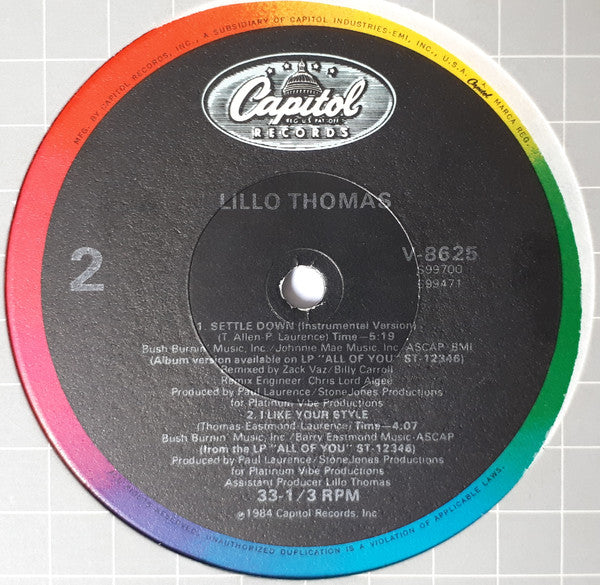 Lillo Thomas : Settle Down (12")