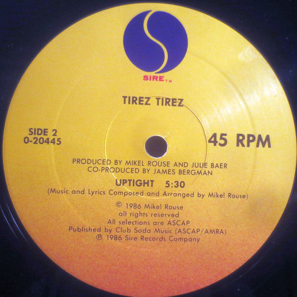 Tirez Tirez : Set The Timer / Uptight (12", Maxi)