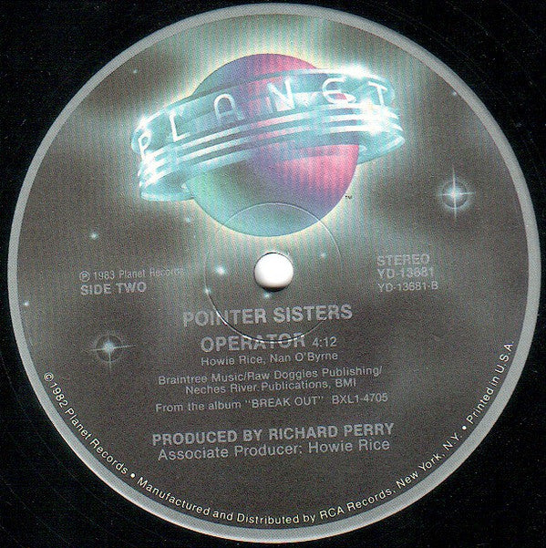 Pointer Sisters : I Need You (12")