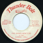 Audrey Hall : One Dance Won't Do (7")
