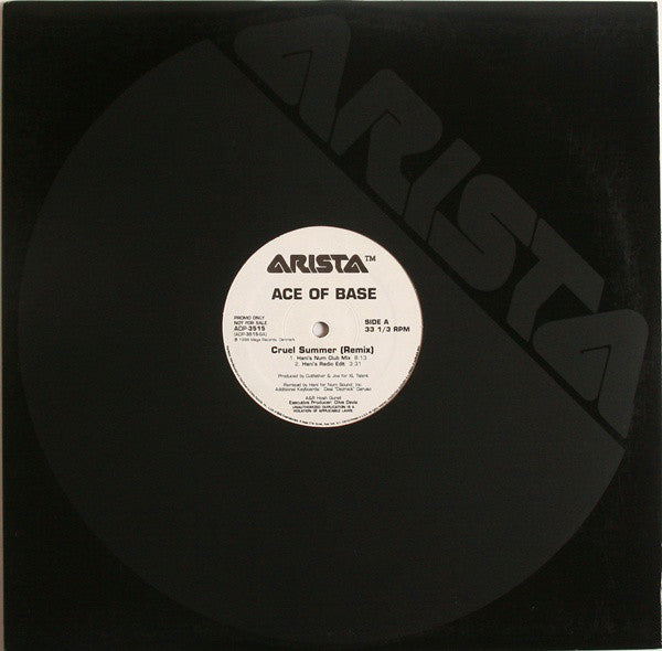 Ace Of Base : Cruel Summer (Remix) (12", Promo)