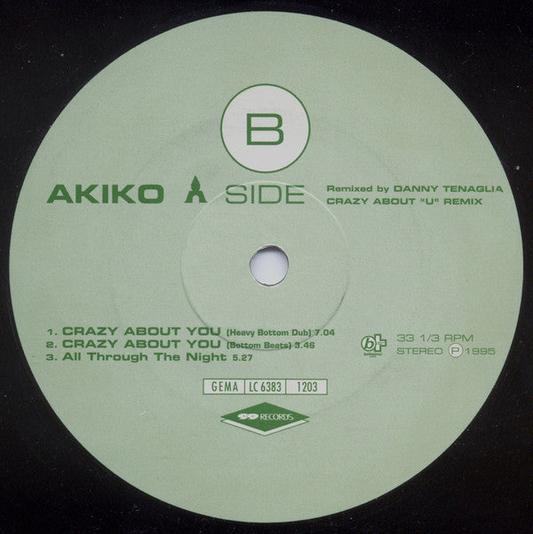 Akiko (13) : Crazy About "U" (Remix) (12")