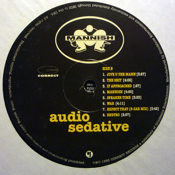 Mannish : Audio Sedative (LP, Album)