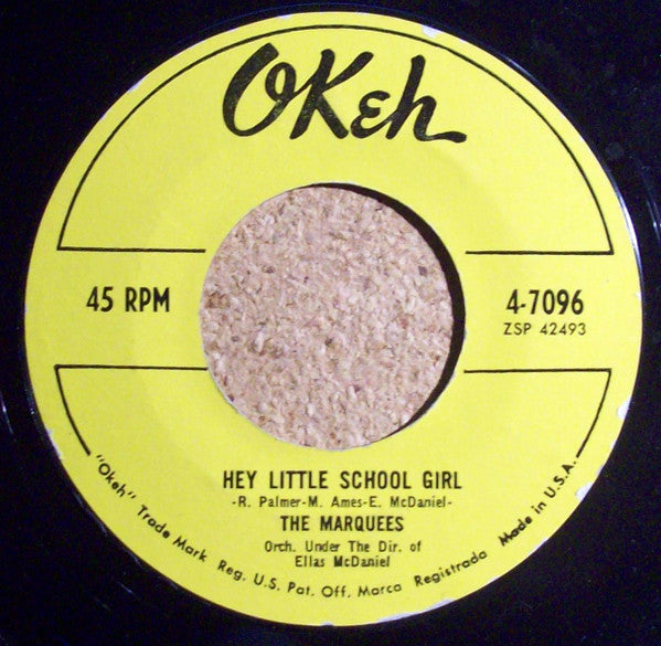 The Marquees : Hey Little School Girl / Wyatt Earp (7", Single, Styrene)