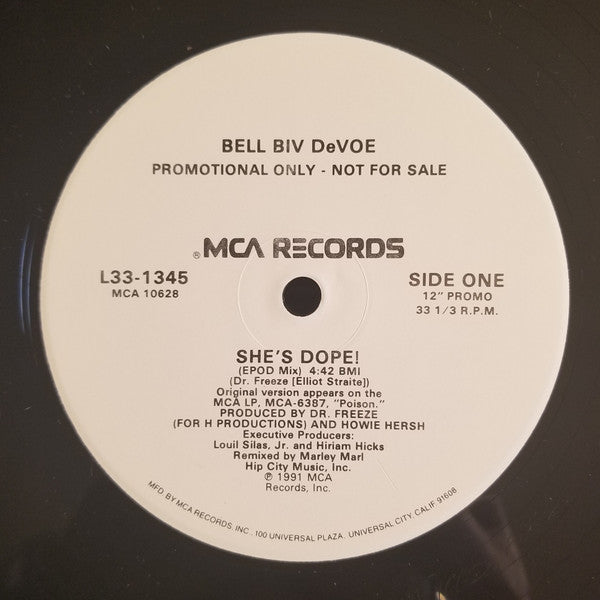 Bell Biv Devoe : She's Dope! (12", Promo, Glo)