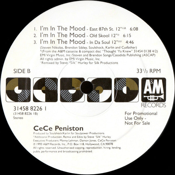 Ce Ce Peniston : I'm In The Mood (2x12", Single, Promo)