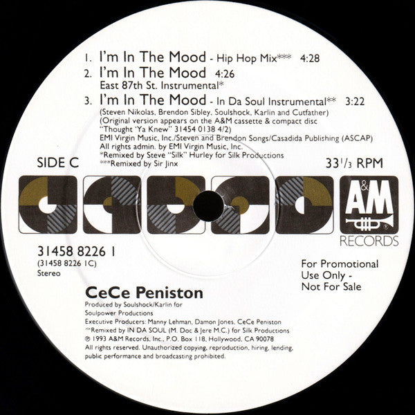 Ce Ce Peniston : I'm In The Mood (2x12", Single, Promo)