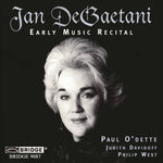 the album cover for JAN DEGAETANI - Early Music Recital