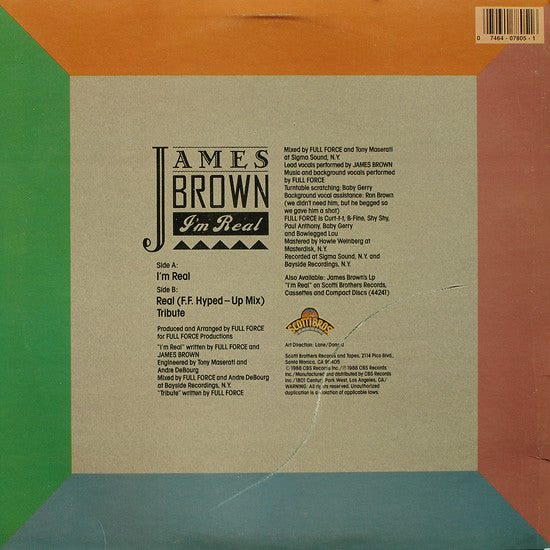 James Brown : I'm Real (12")
