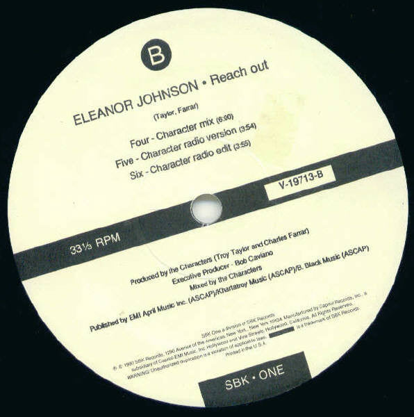 Eleanor Johnson : Reach Out (12")