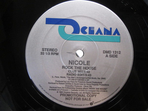Nicole* : Rock The House (12", Promo)