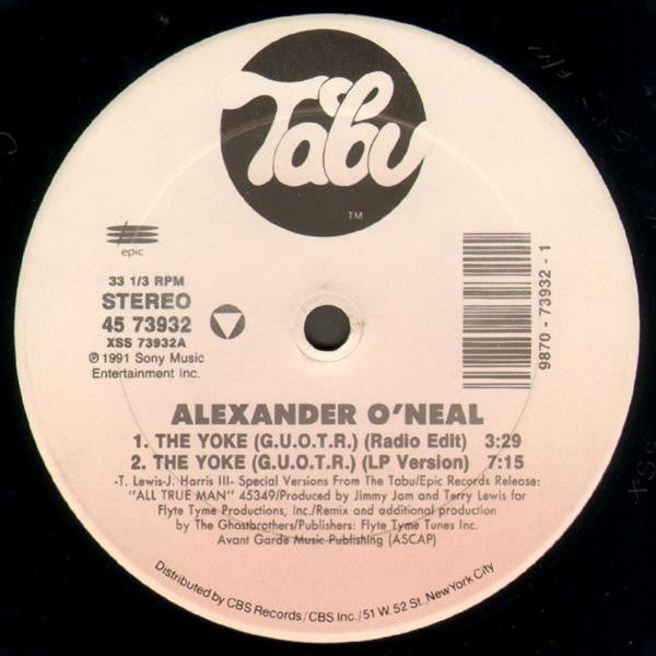 Alexander O'Neal : The Yoke (G.U.O.T.R.) (12")