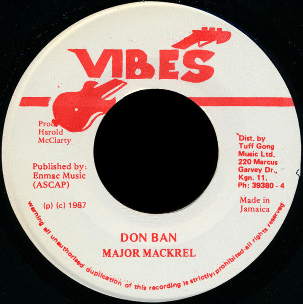 Major Mackrel* : Don Ban (7")