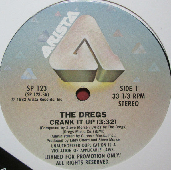 The Dregs* : Crank It Up (12", Single, Promo)