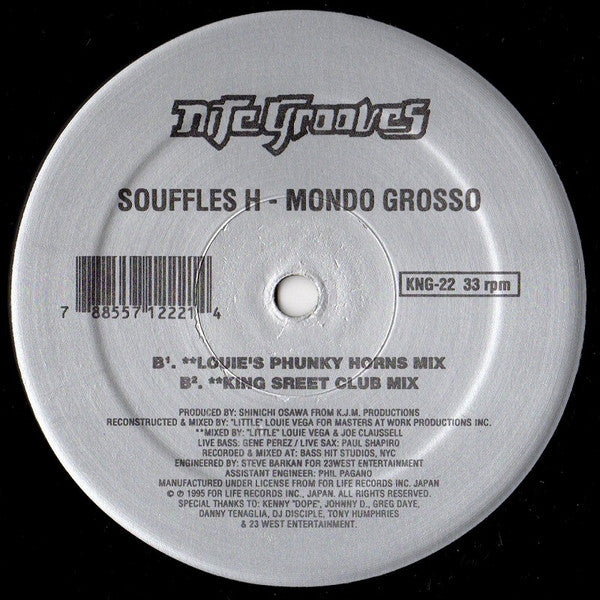 Mondo Grosso : Souffles H (12")
