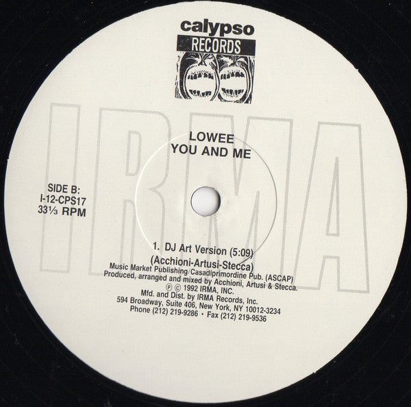 Lowee : You And Me (12")
