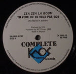 Zsa Zsa La Boum* : Tu Veux Ou Tu Veux Pas ? (12")