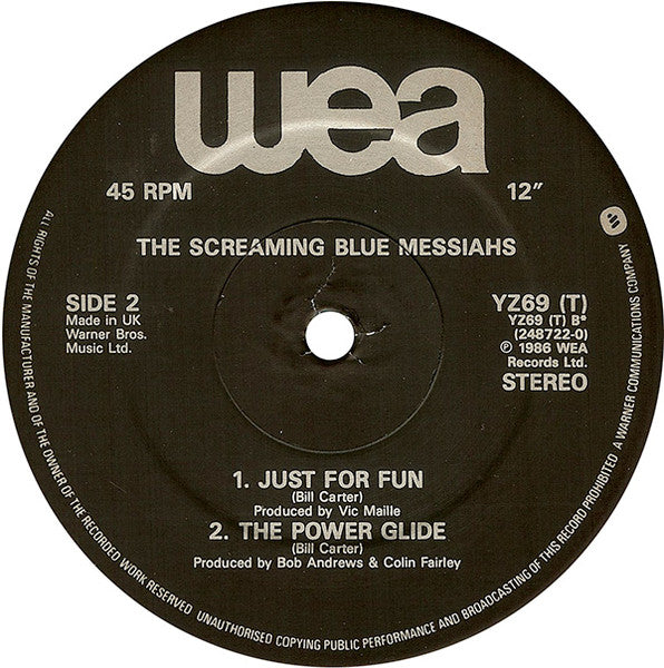 The Screaming Blue Messiahs : Smash The Market Place (12", Single)