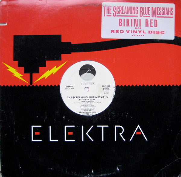 The Screaming Blue Messiahs : Bikini Red (12", Promo, Red)