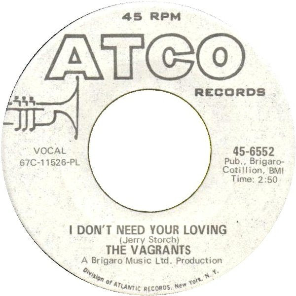 The Vagrants : And When It's Over (7", Promo, Pla)