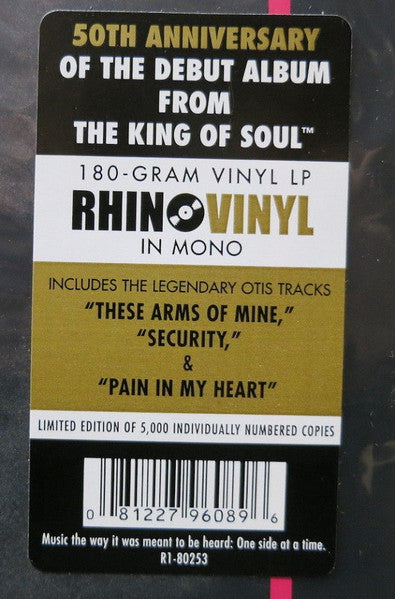 Otis Redding : Pain In My Heart (LP, Album, RSD, Mono, Ltd, Num, RE, 180)