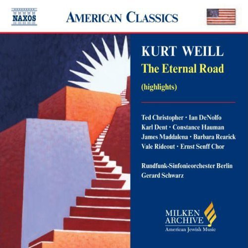 the album cover for Gerard Schwarz - Milken Arch of American Jewish Music: Eternal Road