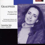 the album cover for Genevieve Soly - Partitas for Harpsichord 2