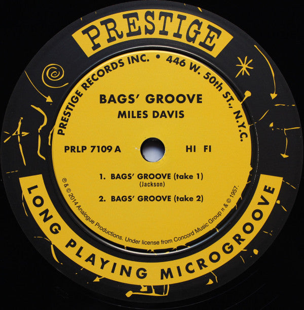 Miles Davis : Bags Groove (LP, Album, Mono, Ltd, RE, 200)